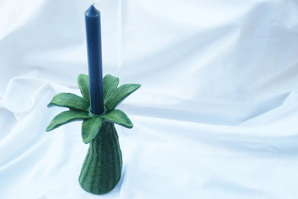 Green Palm Tree Candle Holder My Store