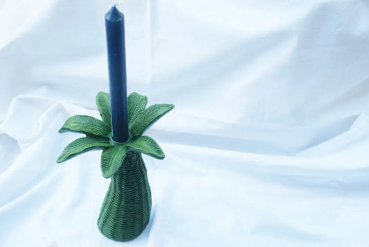 Green Palm Tree Candle Holder My Store