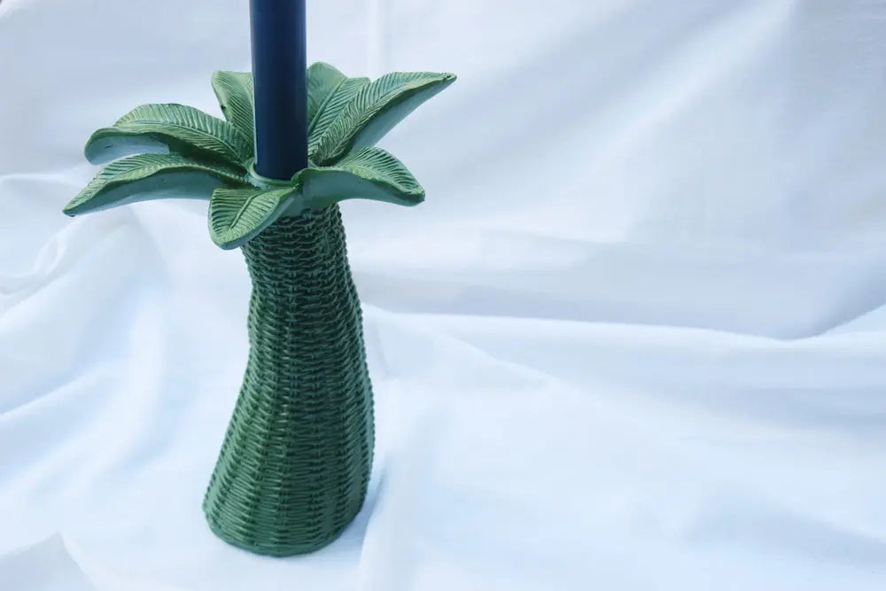Green Palm Tree Candle Holder My Store