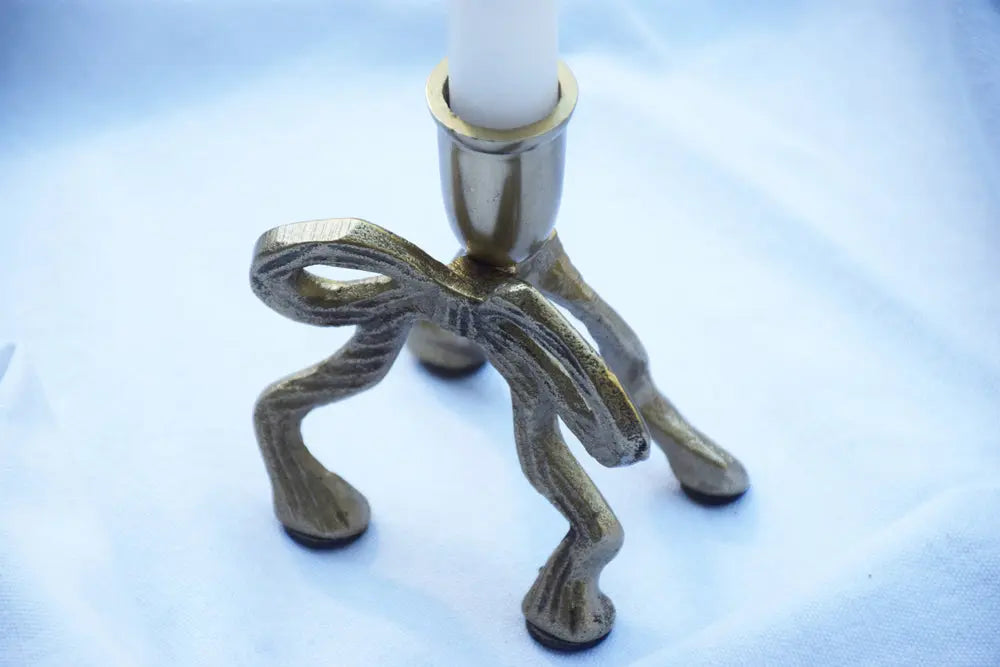 Gold Bow Candle Holder My Store