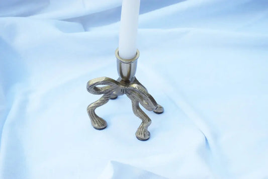 Gold Bow Candle Holder My Store