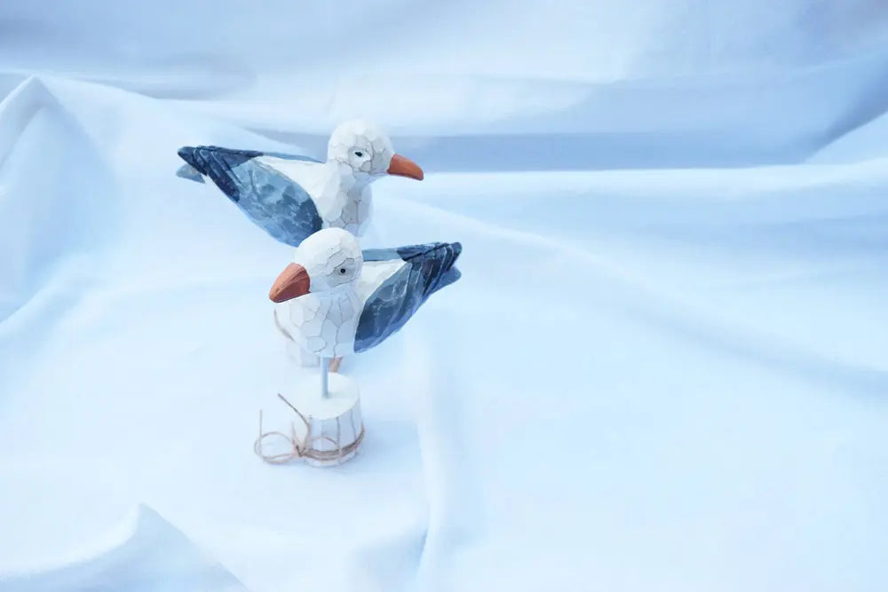 Hand Carved and Painted Seagull Decorations My Store