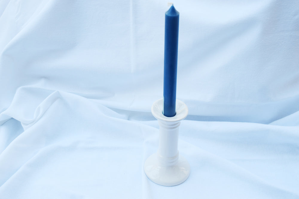 White Porcelain Pillar Candle Holder My Store
