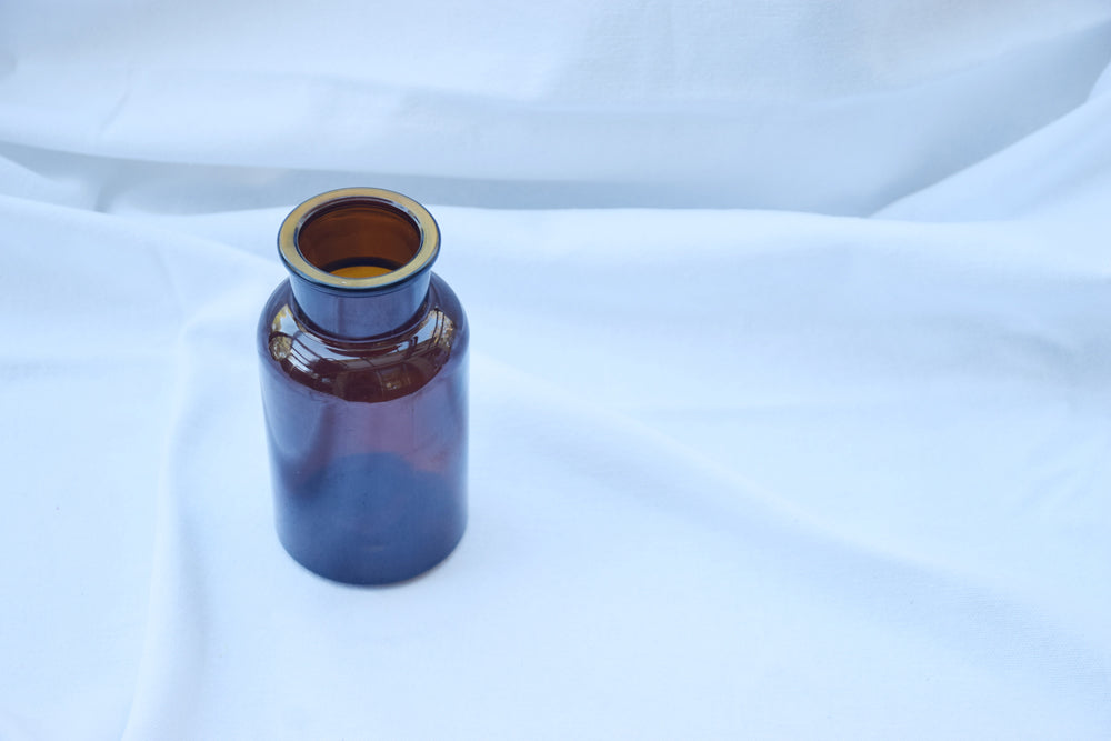 Amber Glass Apothecary Vase My Store