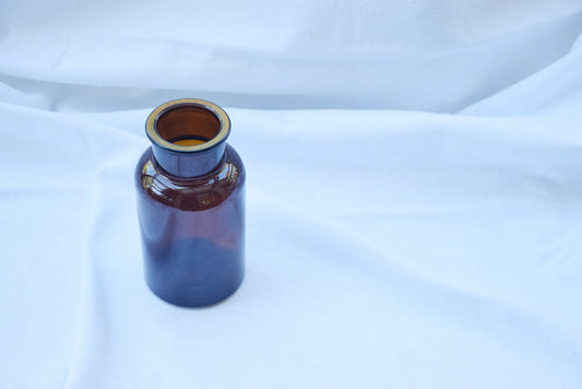 Amber Glass Apothecary Vase My Store