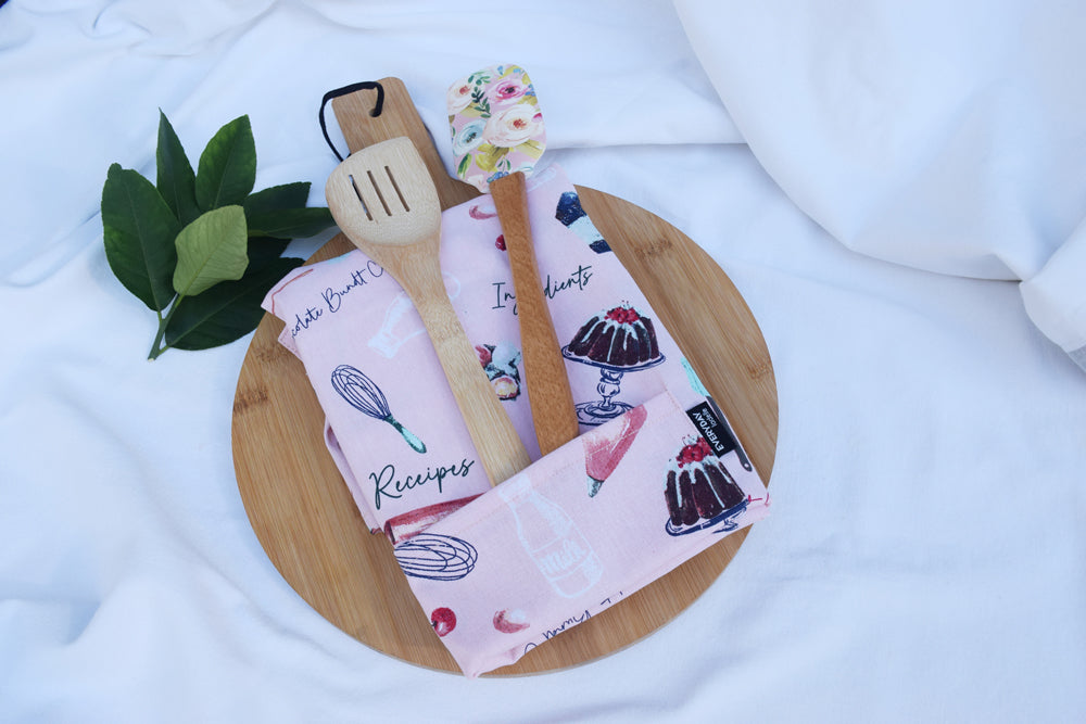 Pretty in Pink Baking Apron Gift Set My Store