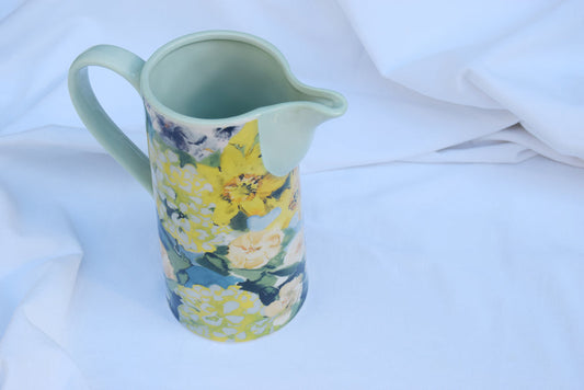 Garden Floral Painted Pitcher My Store
