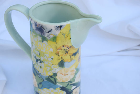 Garden Floral Painted Pitcher My Store