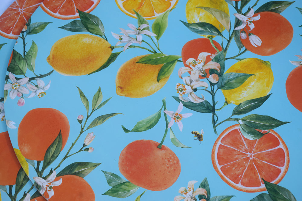 Citrus Round Place Mats My Store
