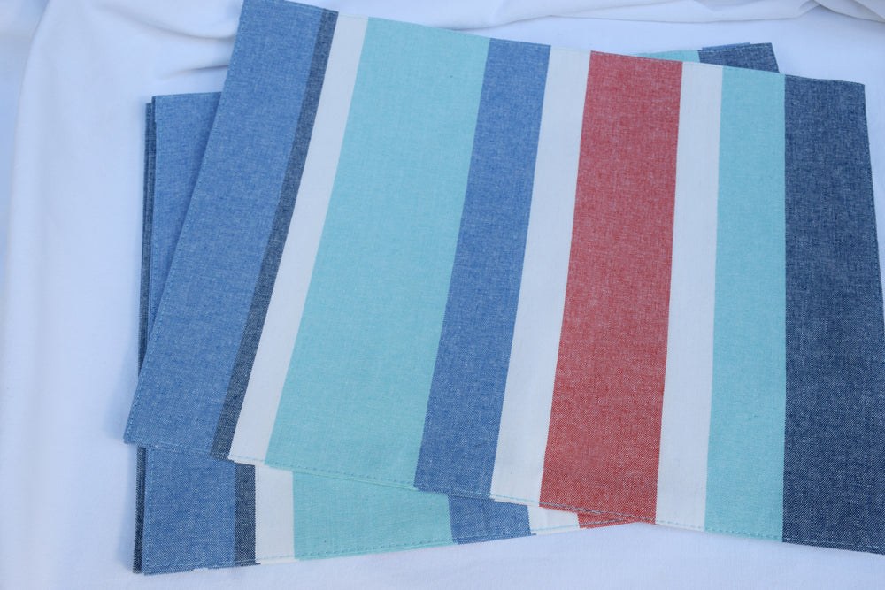 Coastal Striped Place Mats My Store