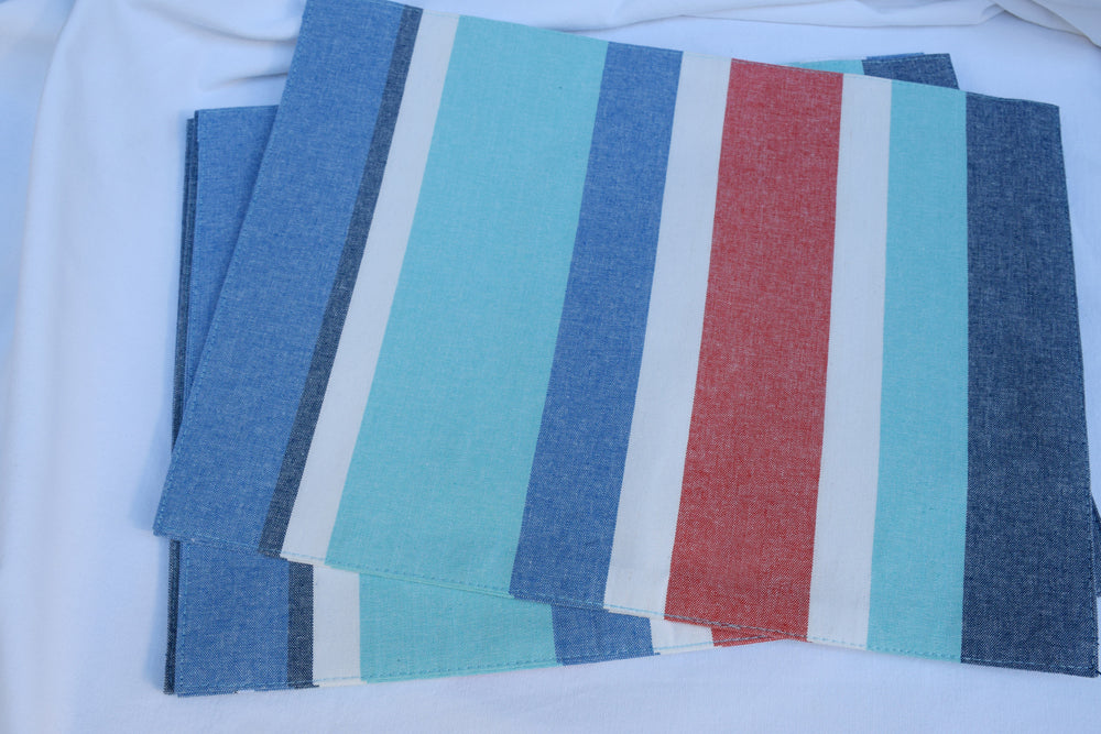 Coastal Striped Place Mats My Store