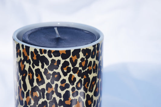 Cheetah Print Candle Holder My Store