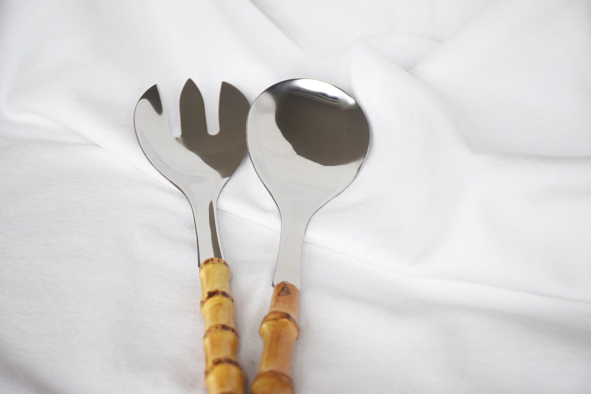 Bamboo Handle Salad Servers My Store